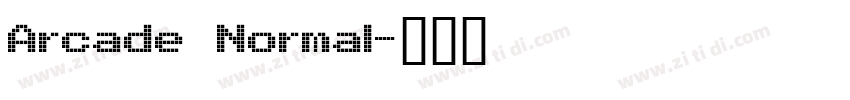 Arcade Normal字体转换